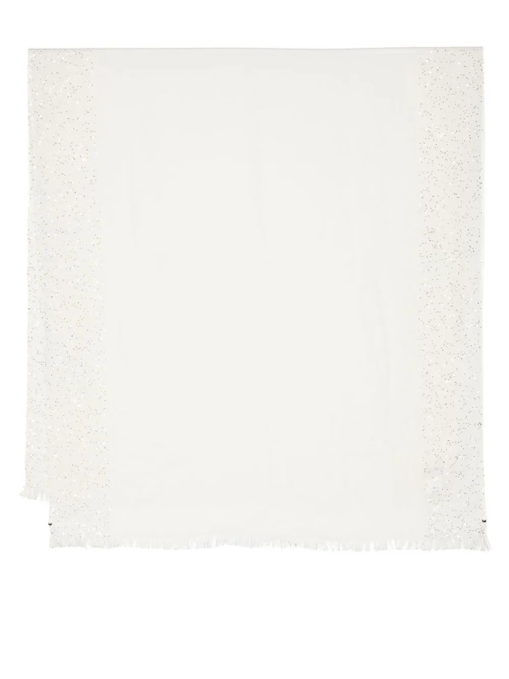 

Faliero Sarti frayed cashmere-silk blend scarf - White