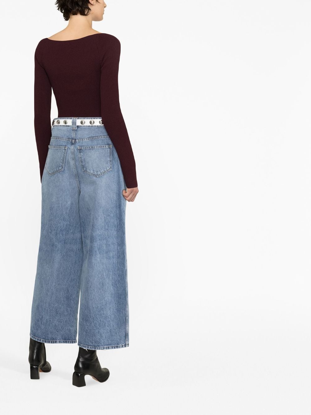 KHAITE Rapton wide-leg Cropped Jeans - Farfetch