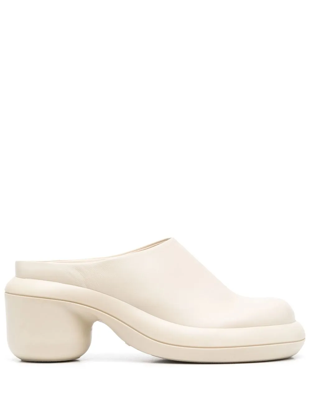 

Jil Sander round-toe leather mules - Neutrals