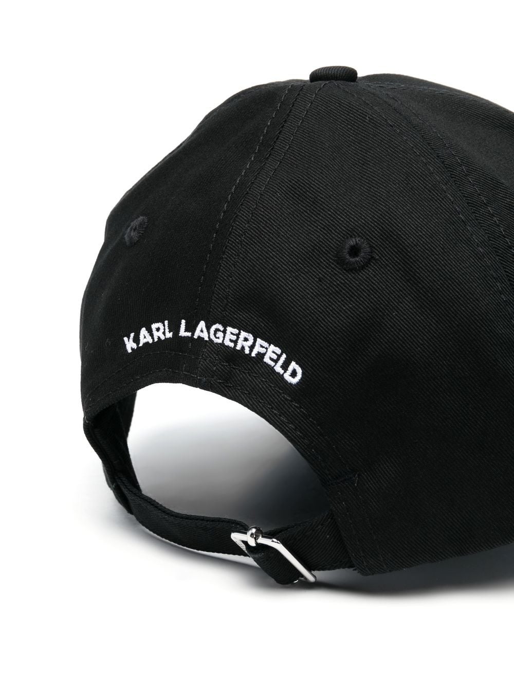 Karl Lagerfeld Honkbalpet met borduurwerk - Zwart