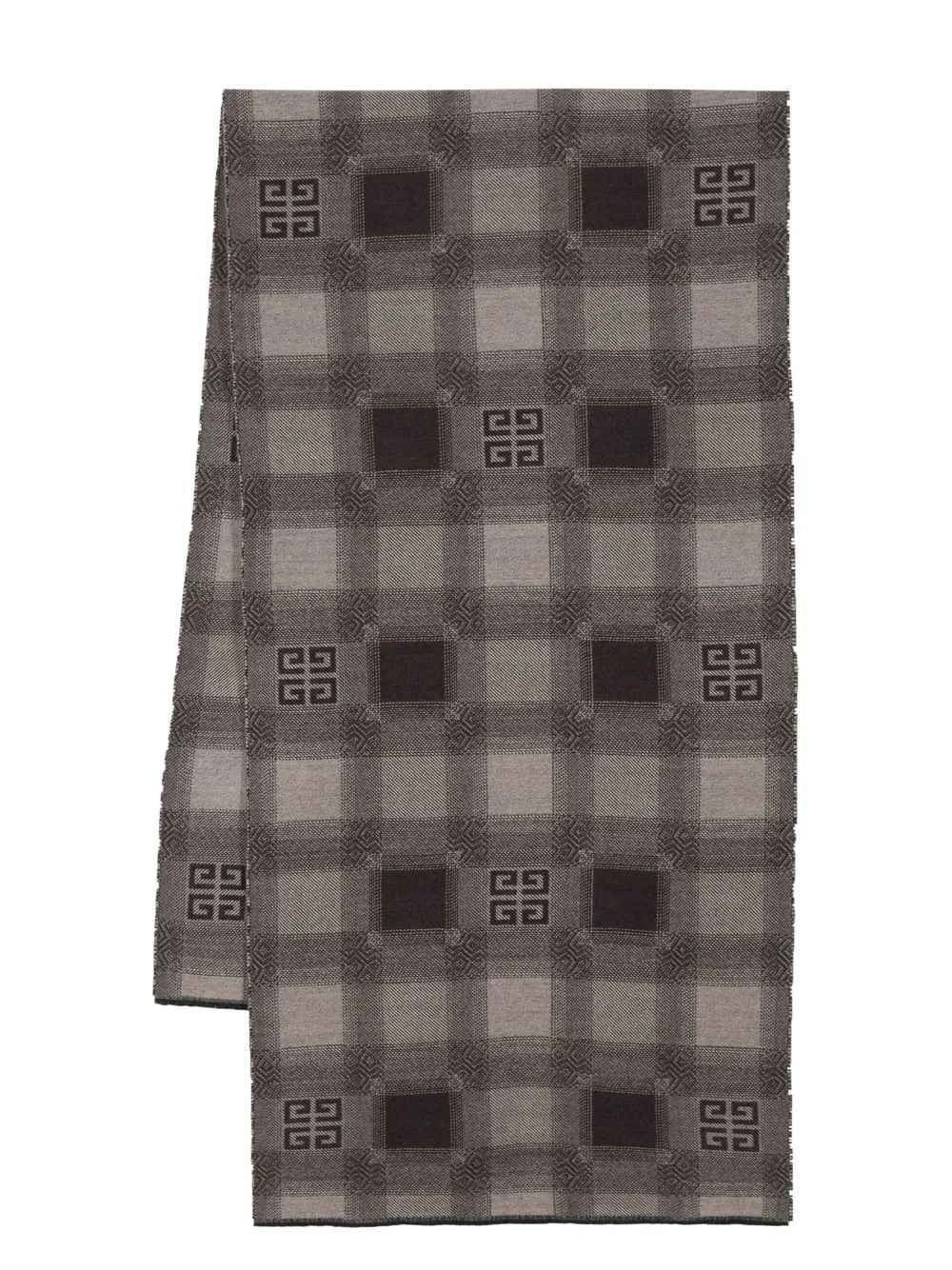 

Givenchy logo-print scarf - Brown