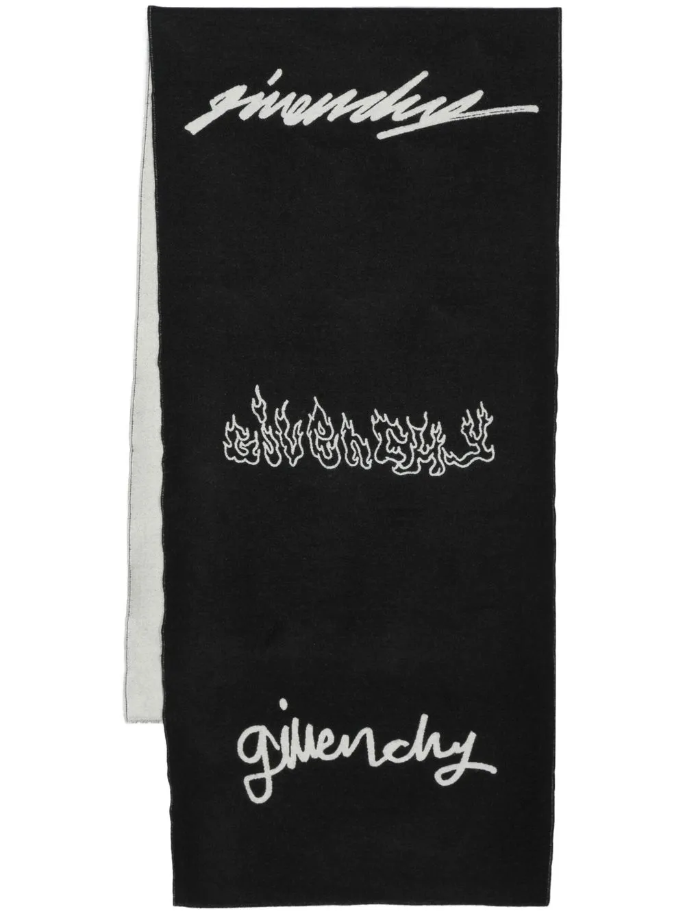 

Givenchy logo-print scarf - Black