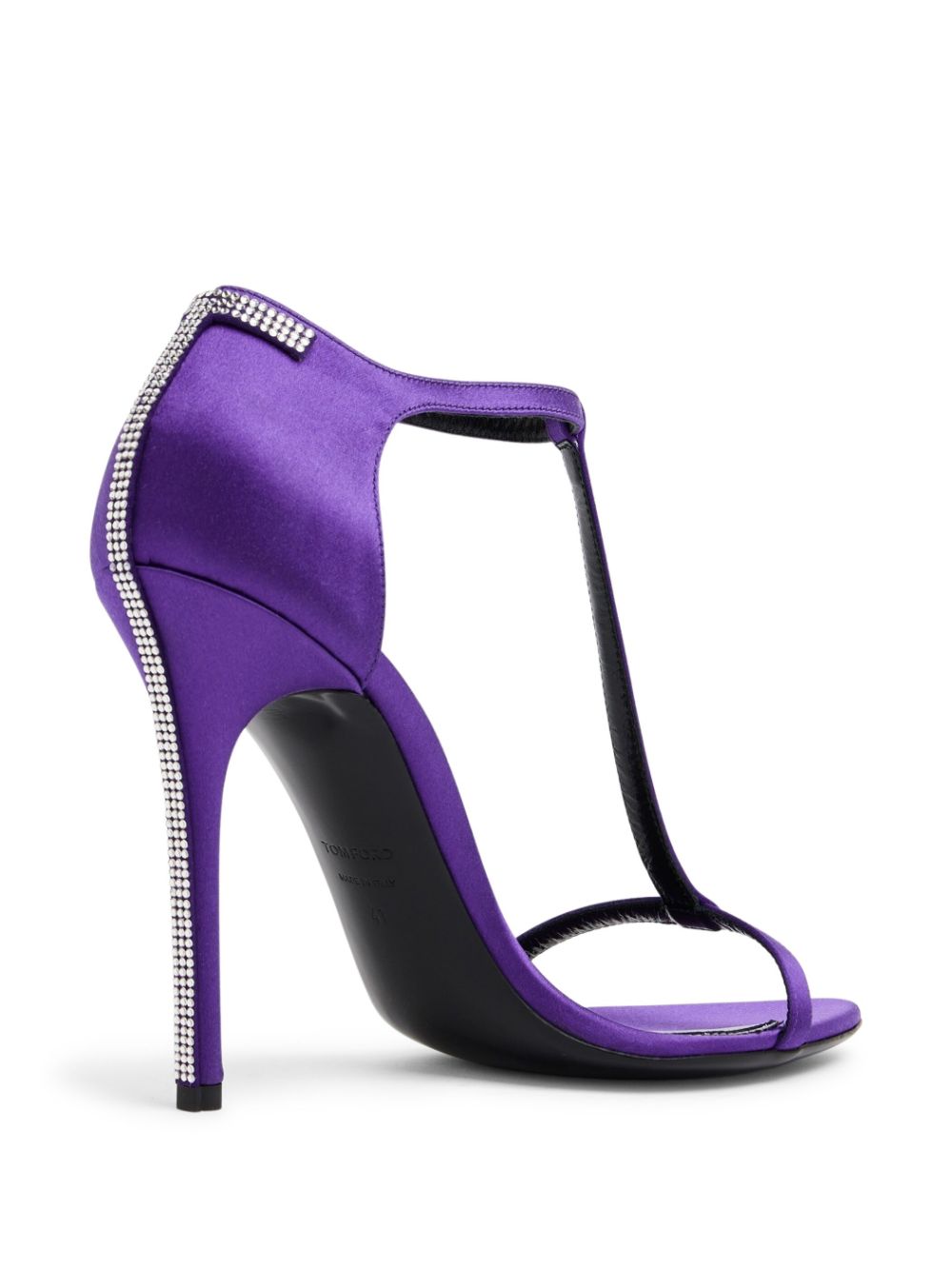 Tom Ford Iconic T Crystal-embellished Sandals In Violett | ModeSens