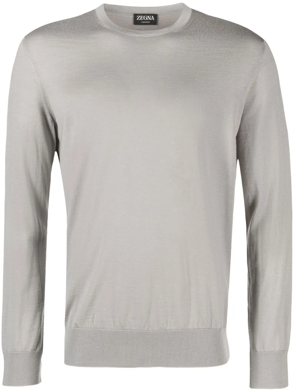 

Zegna Cashseta knitted crew-neck jumper - Grey