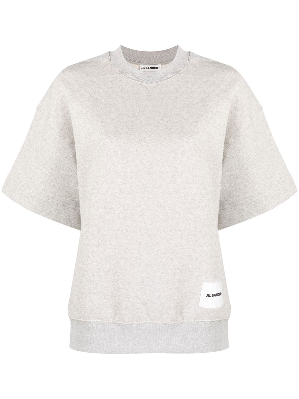 Jil Sander Logo-patch Short-sleeved T-shirt In 灰色