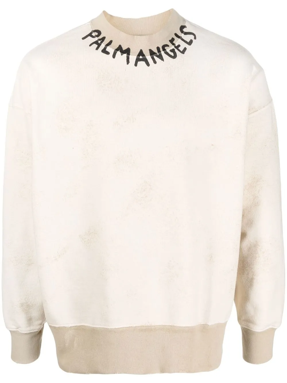 

Palm Angels logo-print crew neck sweatshirt - Neutrals