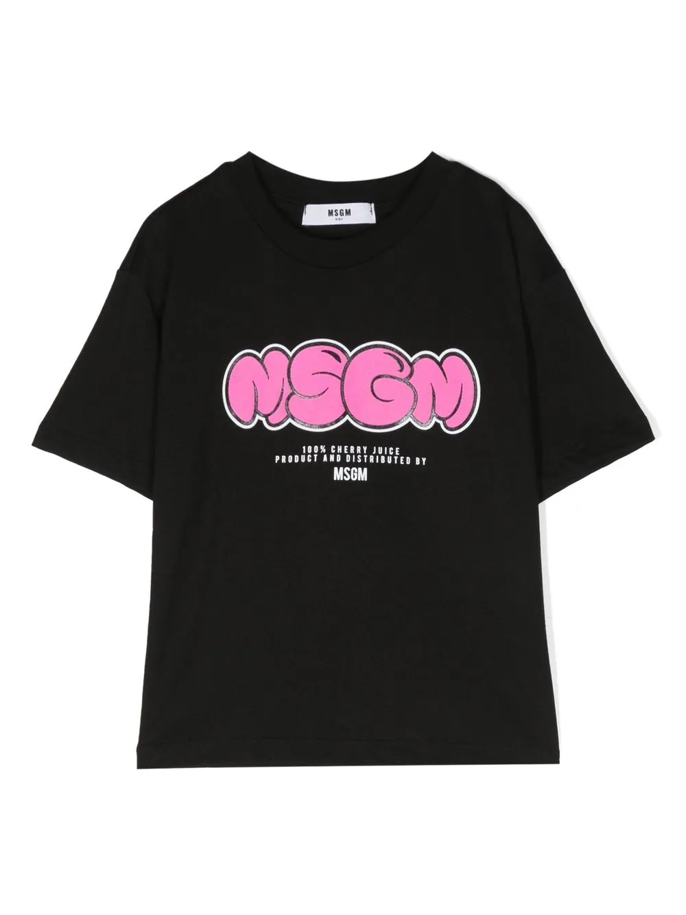 

MSGM Kids logo-print cotton T-shirt - Black