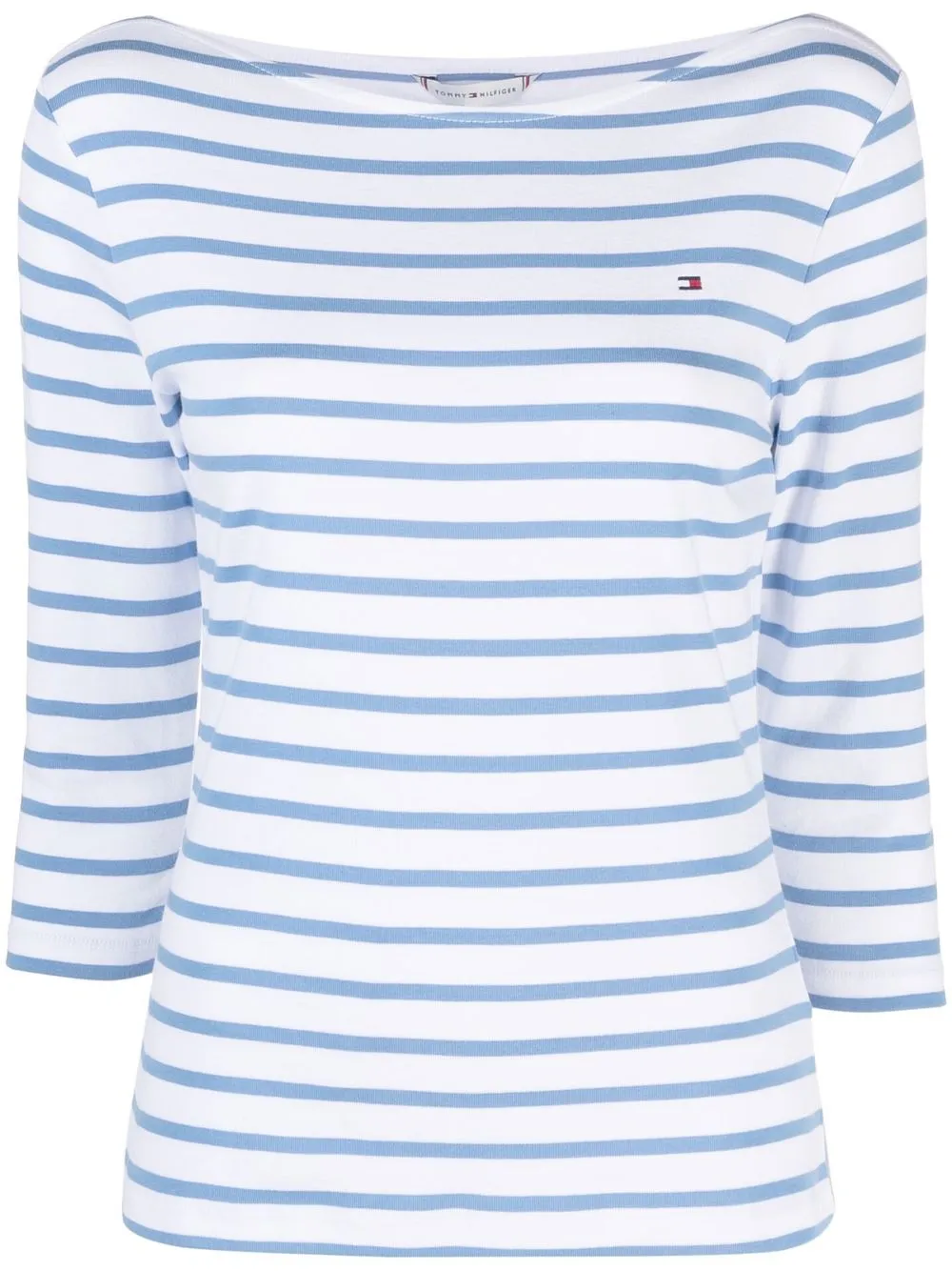 

Tommy Hilfiger stripe-print cotton top - White