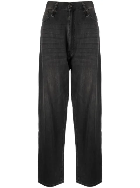 R13 mid-rise wide-leg jeans