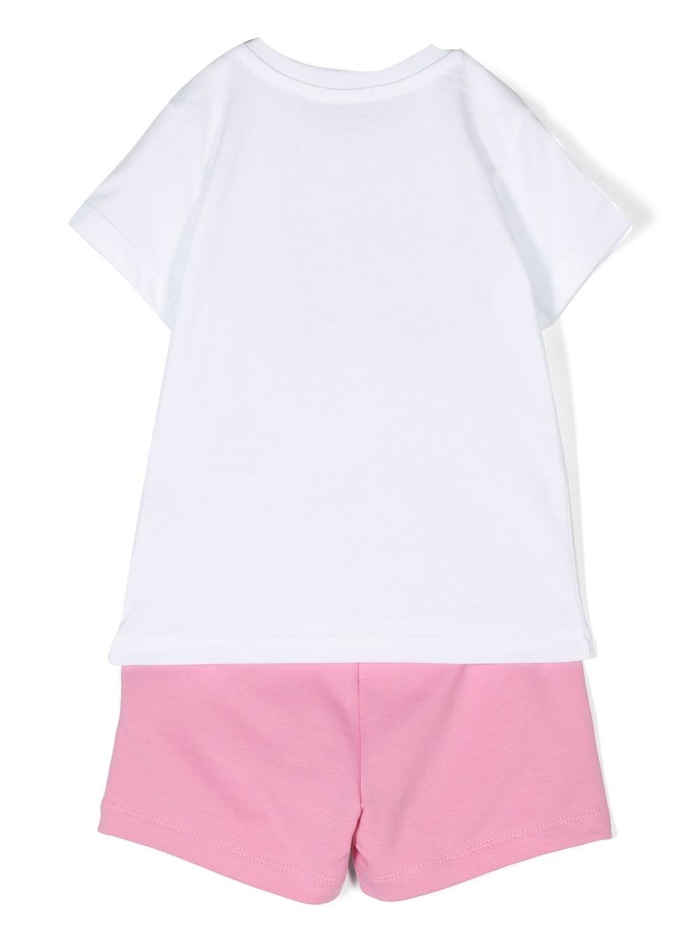 MSGM Kids Shorts set met logoprint - Roze