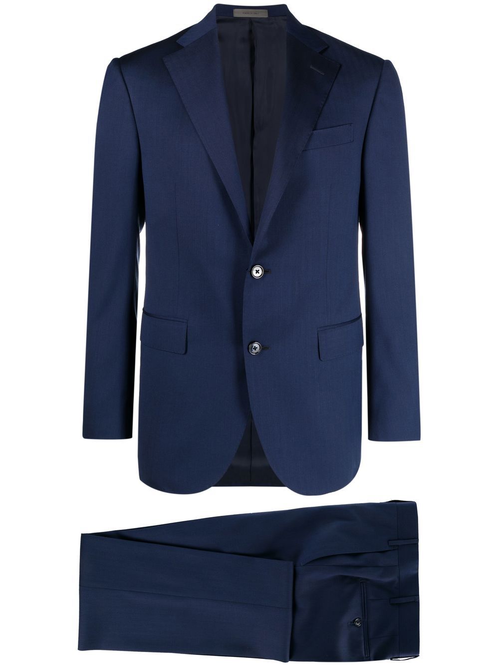 

Corneliani single-breasted virgin-wool suit - Blue