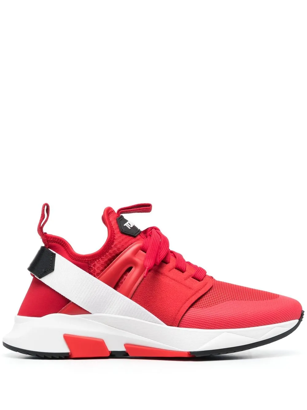 

TOM FORD Alcantara low-top sneakers - Red