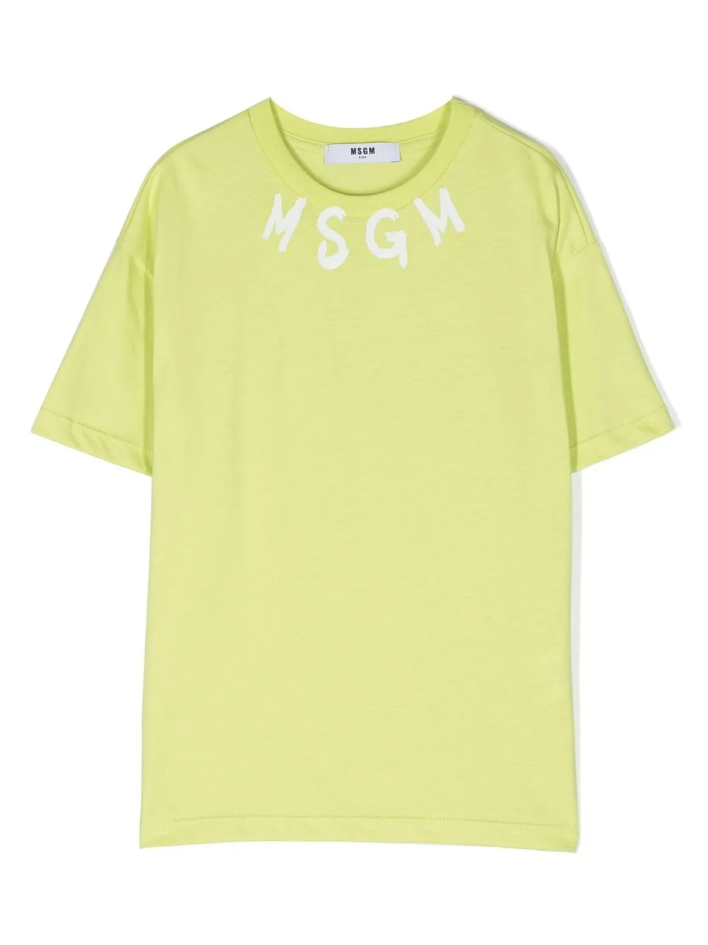 

MSGM Kids playera con logo estampado - Verde