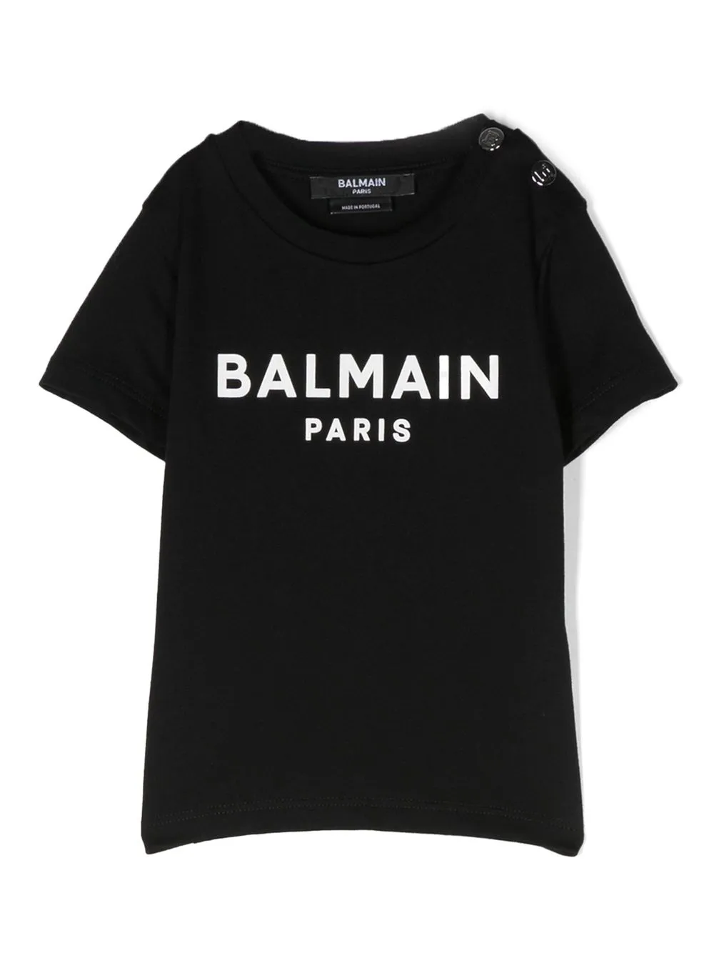 

Balmain Kids playera con logo estampado - Negro