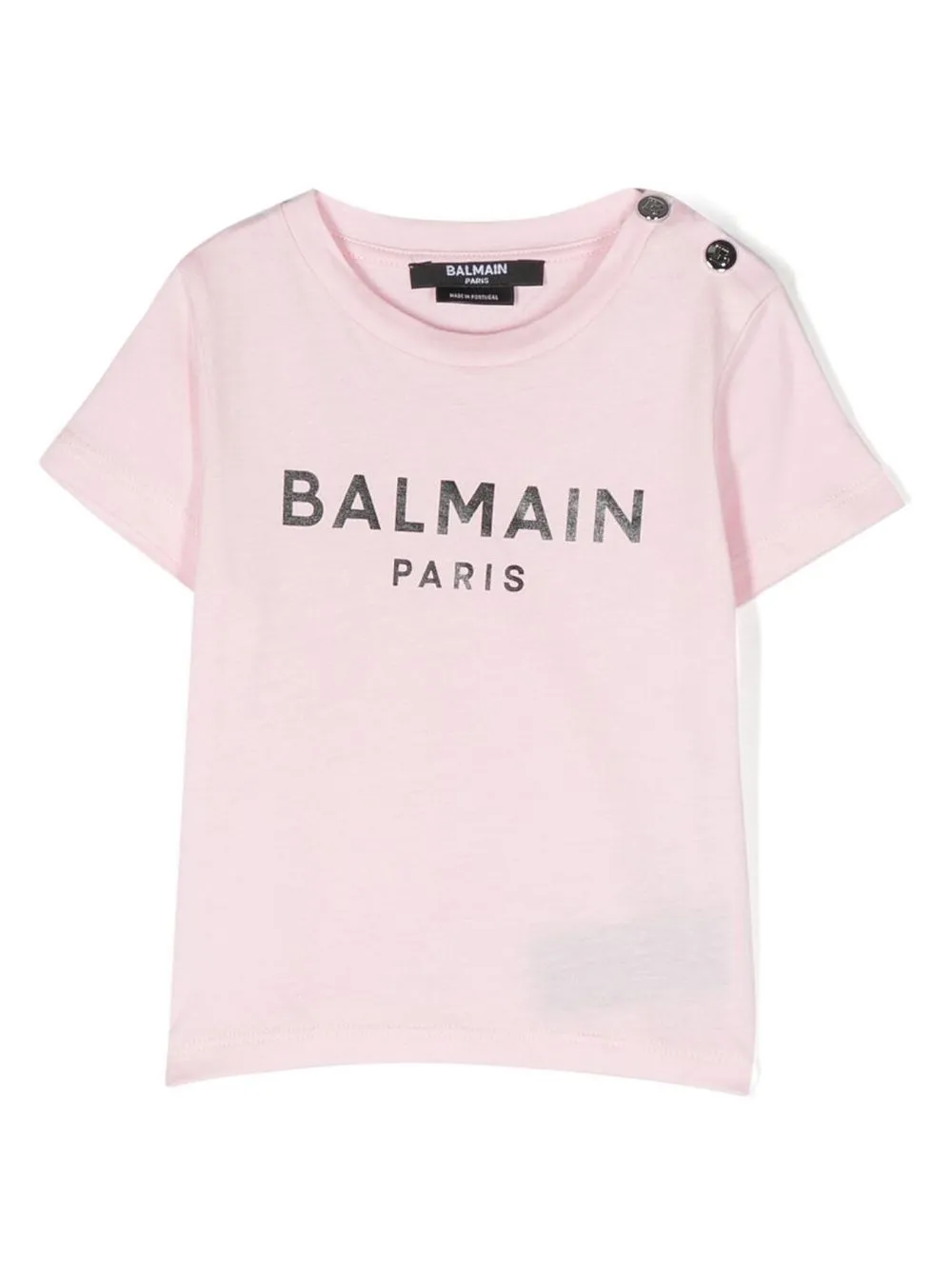 

Balmain Kids logo-print short-sleeve T-shirt - Pink