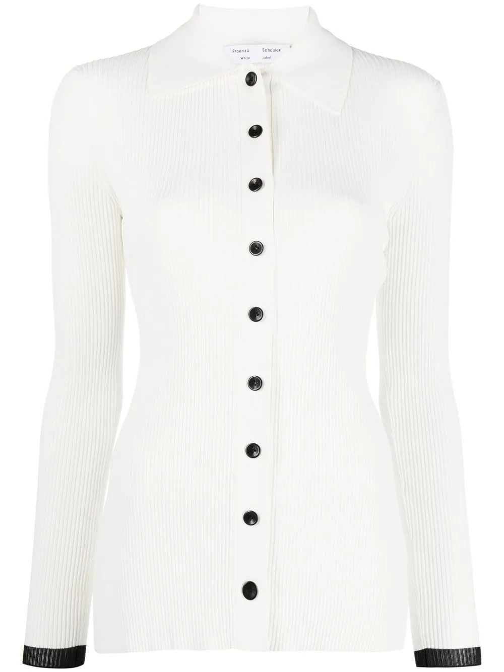 

Proenza Schouler White Label two-tone ribbed-knit shirt