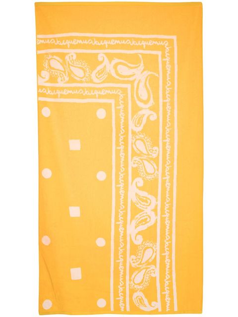 Jacquemus La Serviette Bandana cotton towel