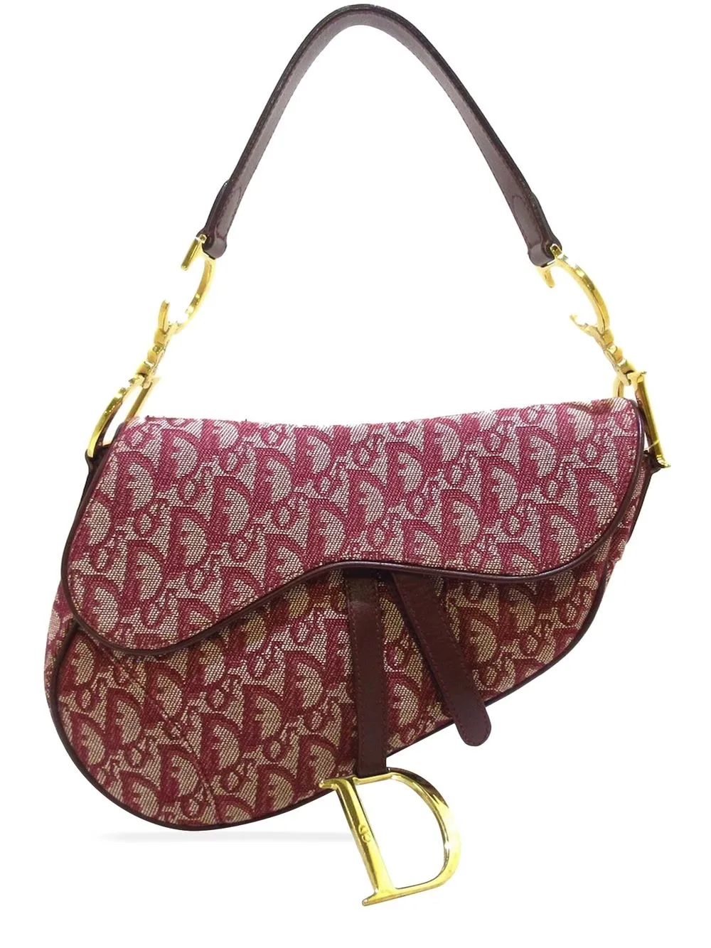 Click to view more detailed imagery on our partner's website Pre-owned Dior Trotter Saddle Shoulder Bag In Red