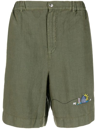 Nick Fouquet - motif-embroidered bermuda shorts