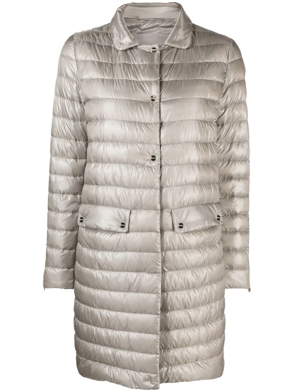 

Herno padded button-up coat - Grey
