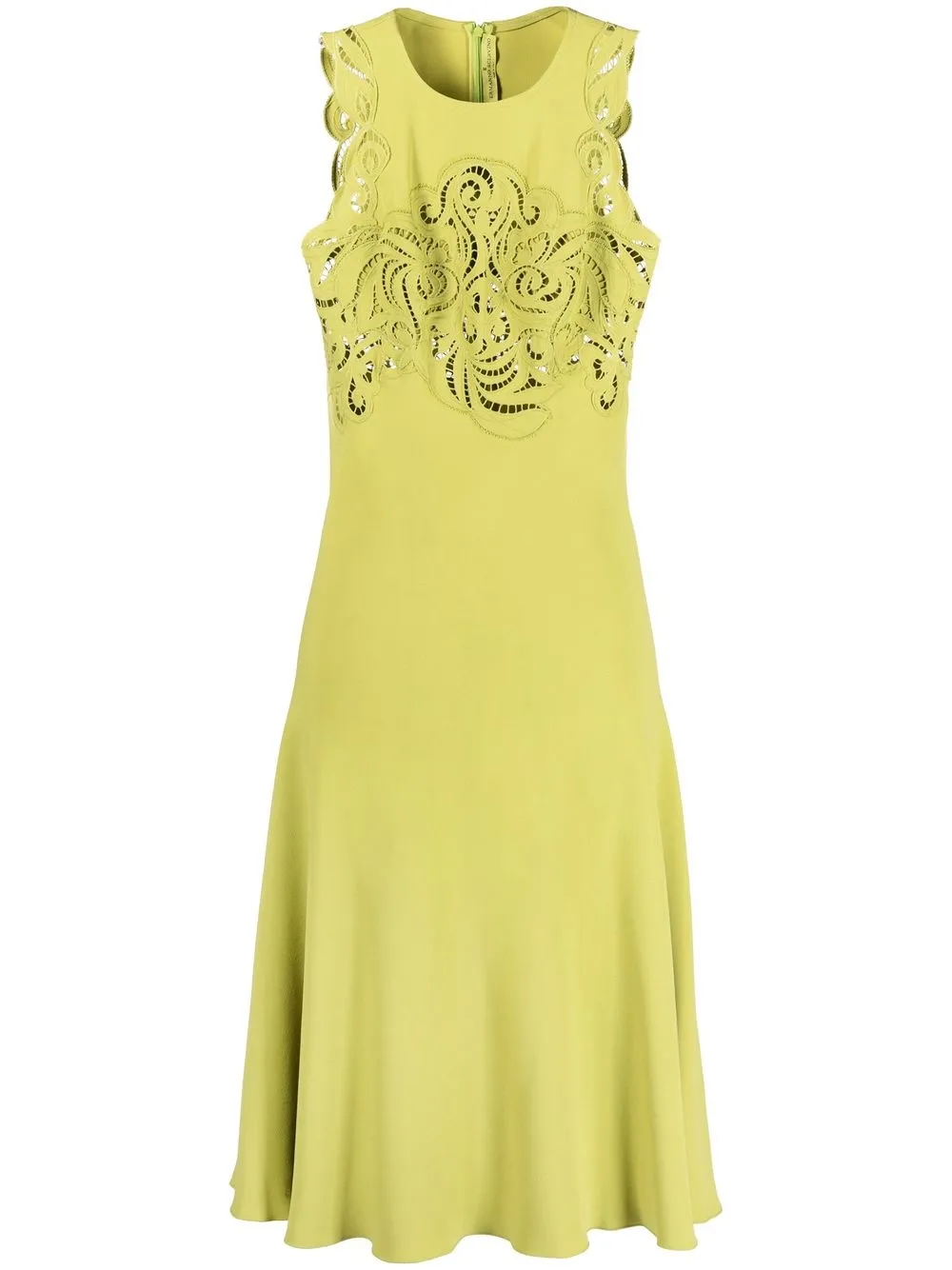 

Ermanno Scervino lace-panel midi dress - Verde