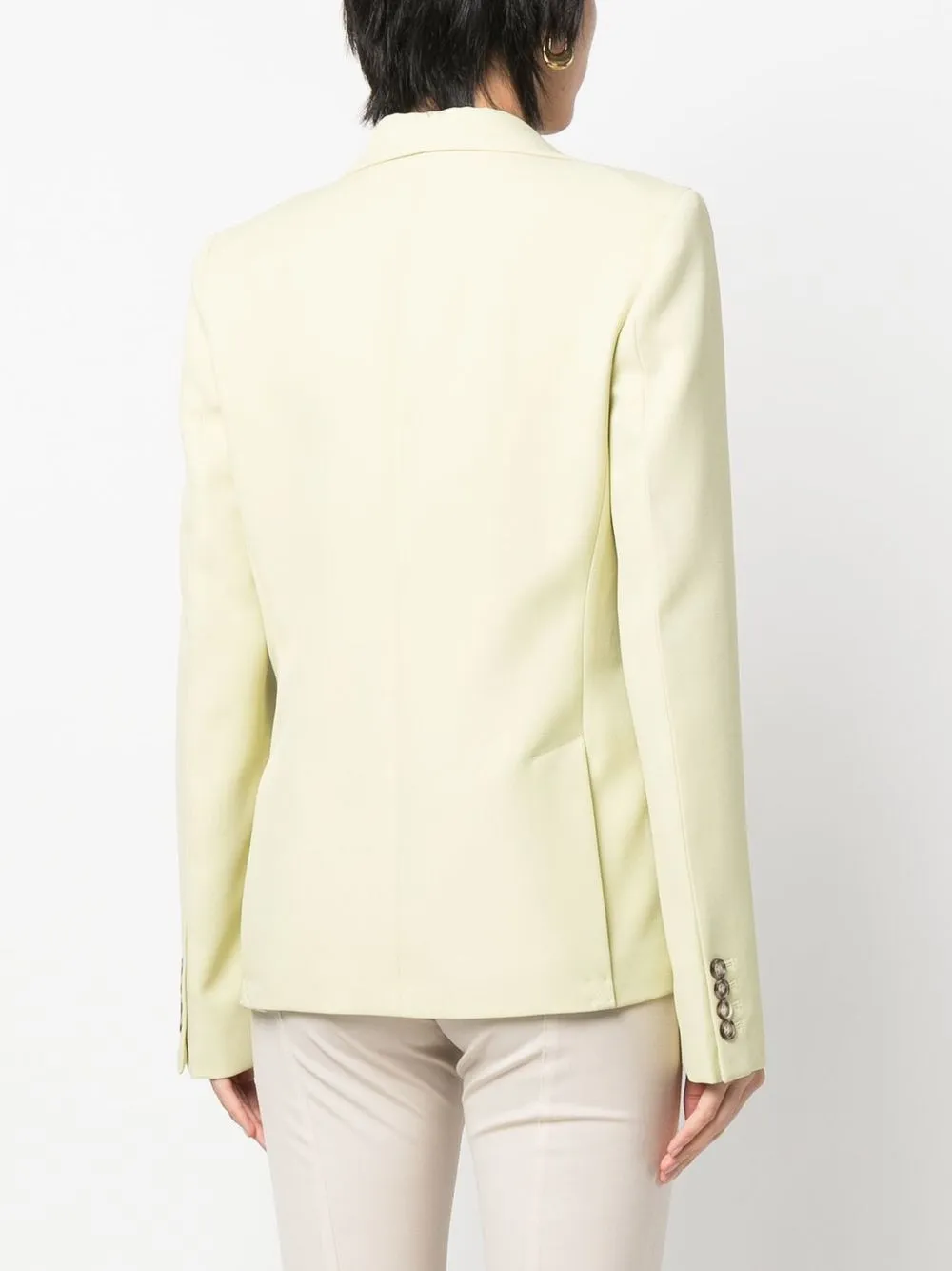 Shop Victoria Beckham Single-breasted Blazer In 绿色