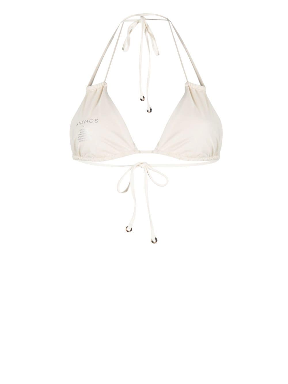 Shop Anemos The Jane Double-string Bikini Top In Nude
