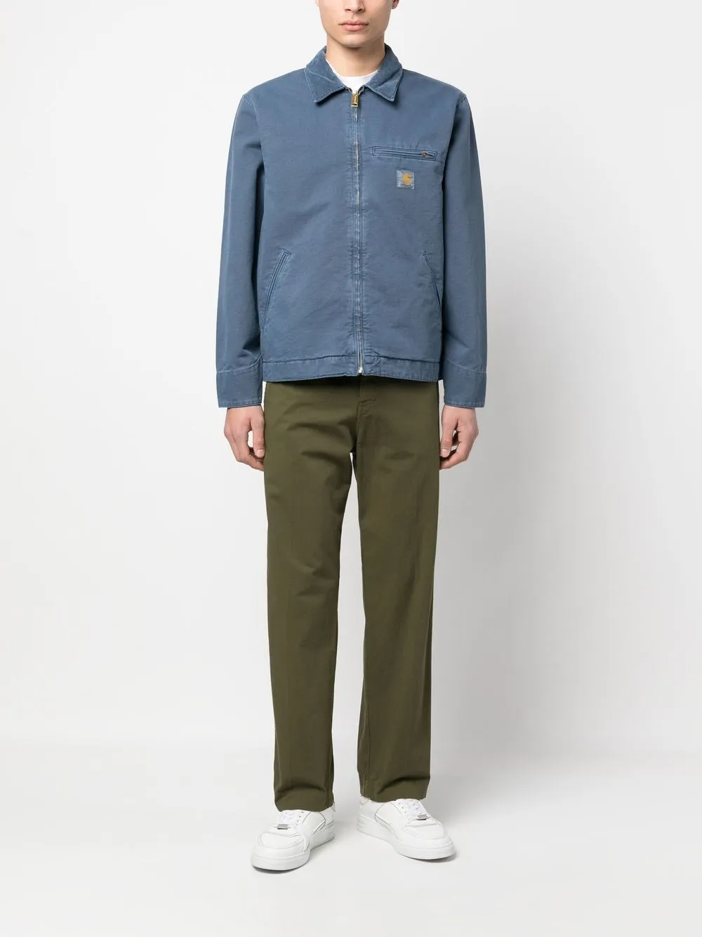 Carhartt WIP Jack met logopatch - Blauw