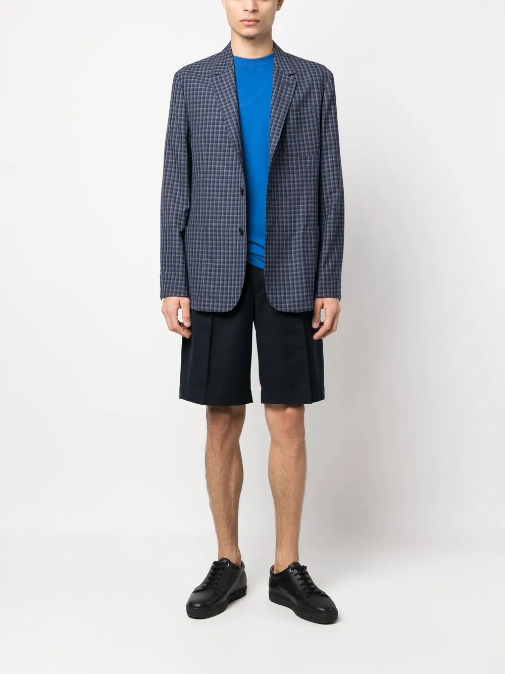 Paul Smith Geruite blazer - Blauw