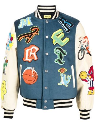 Polo Ralph Lauren Varsity-Inspired leather-sleeve Jacket - Farfetch