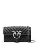 PINKO Love One quilted wallet-on-chain - Black