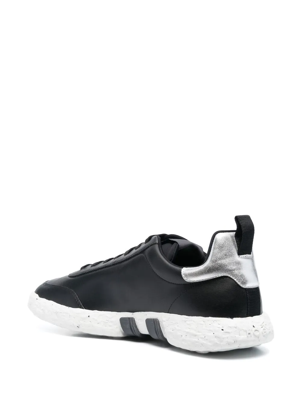 Hogan Side Logo-patch Low-top Sneakers In Schwarz
