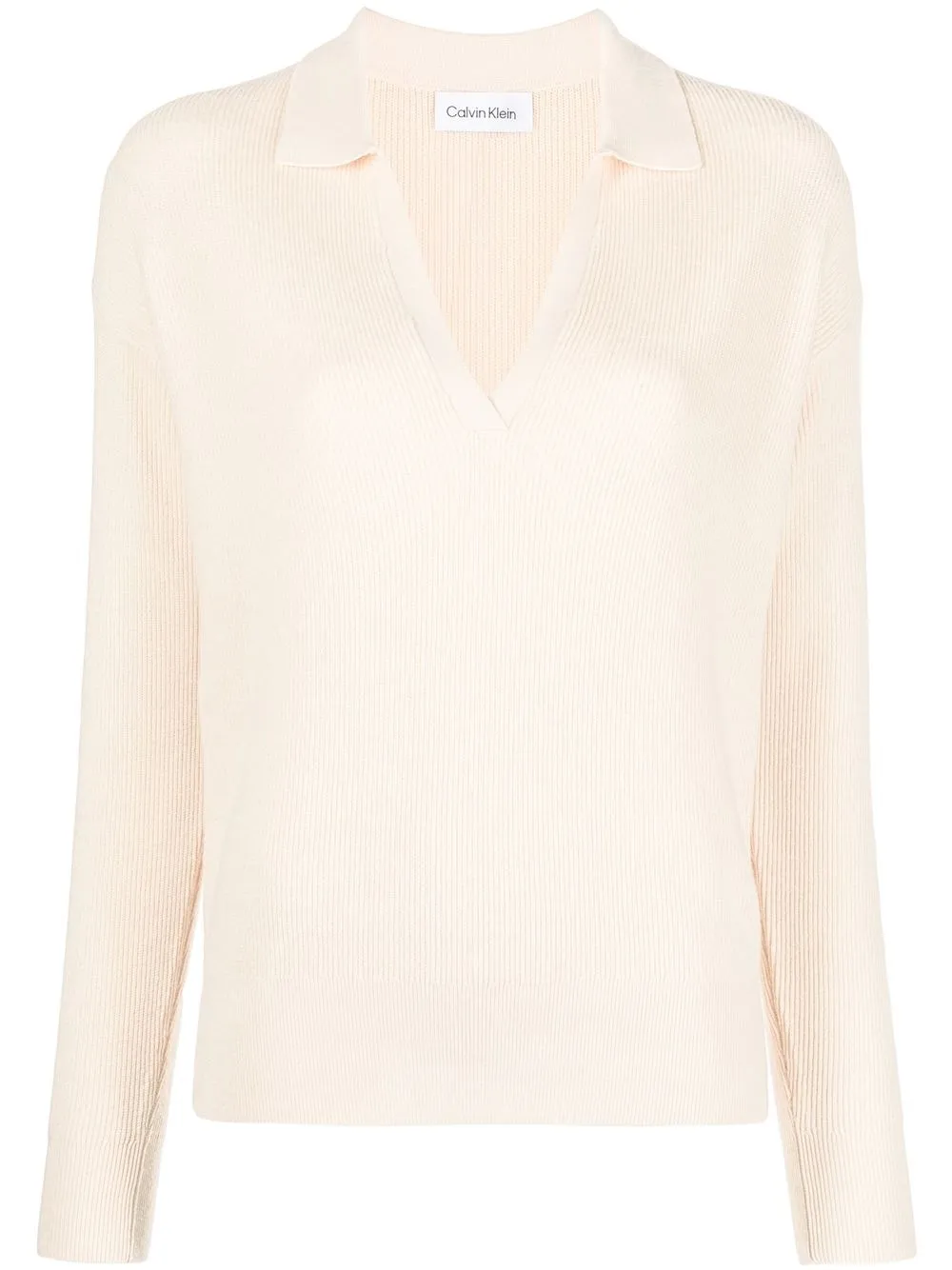 

Calvin Klein V-neck knitted top - Neutrals