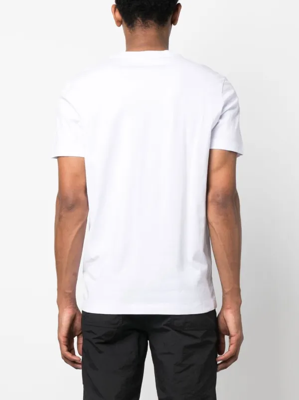 Moncler logo-patch short-sleeve T-shirt | White | FARFETCH