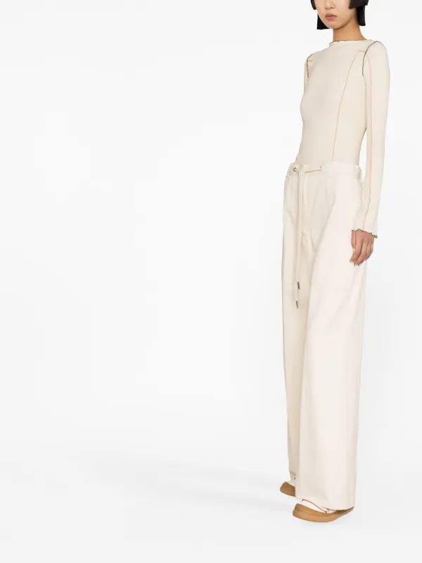 【MONCLER】WIDE TROUSERS●2A0001259866202 Moncler Belas Wide-Leg Trousers in Black – SVRN
