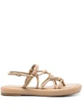 Studio Amelia strappy leather sandals - Neutrals