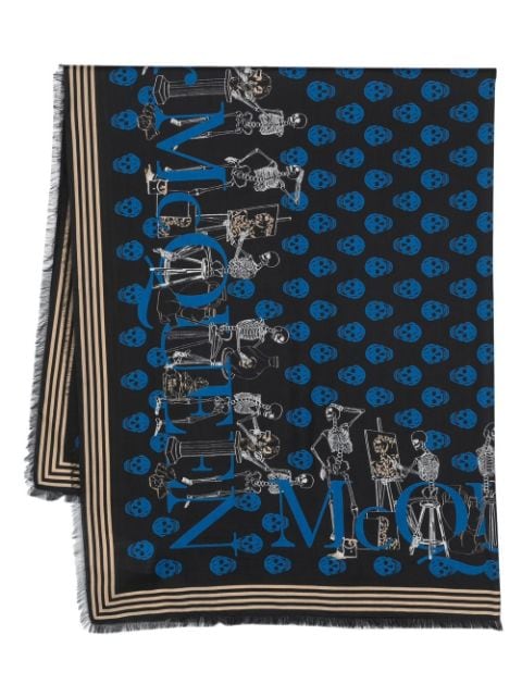 Alexander McQueen - skull-print scarf