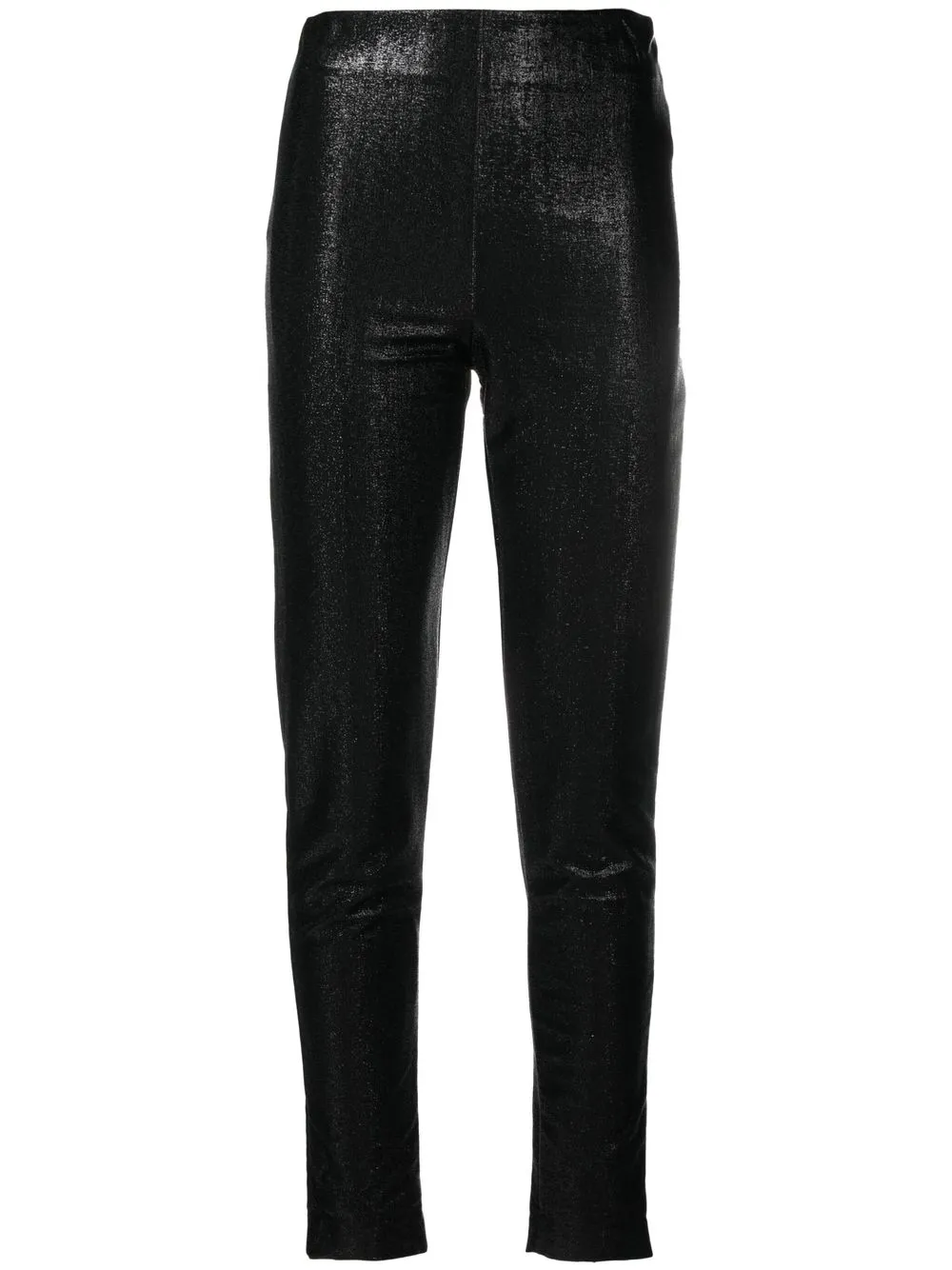 

Giorgio Armani slim-cut metallic trousers - Black