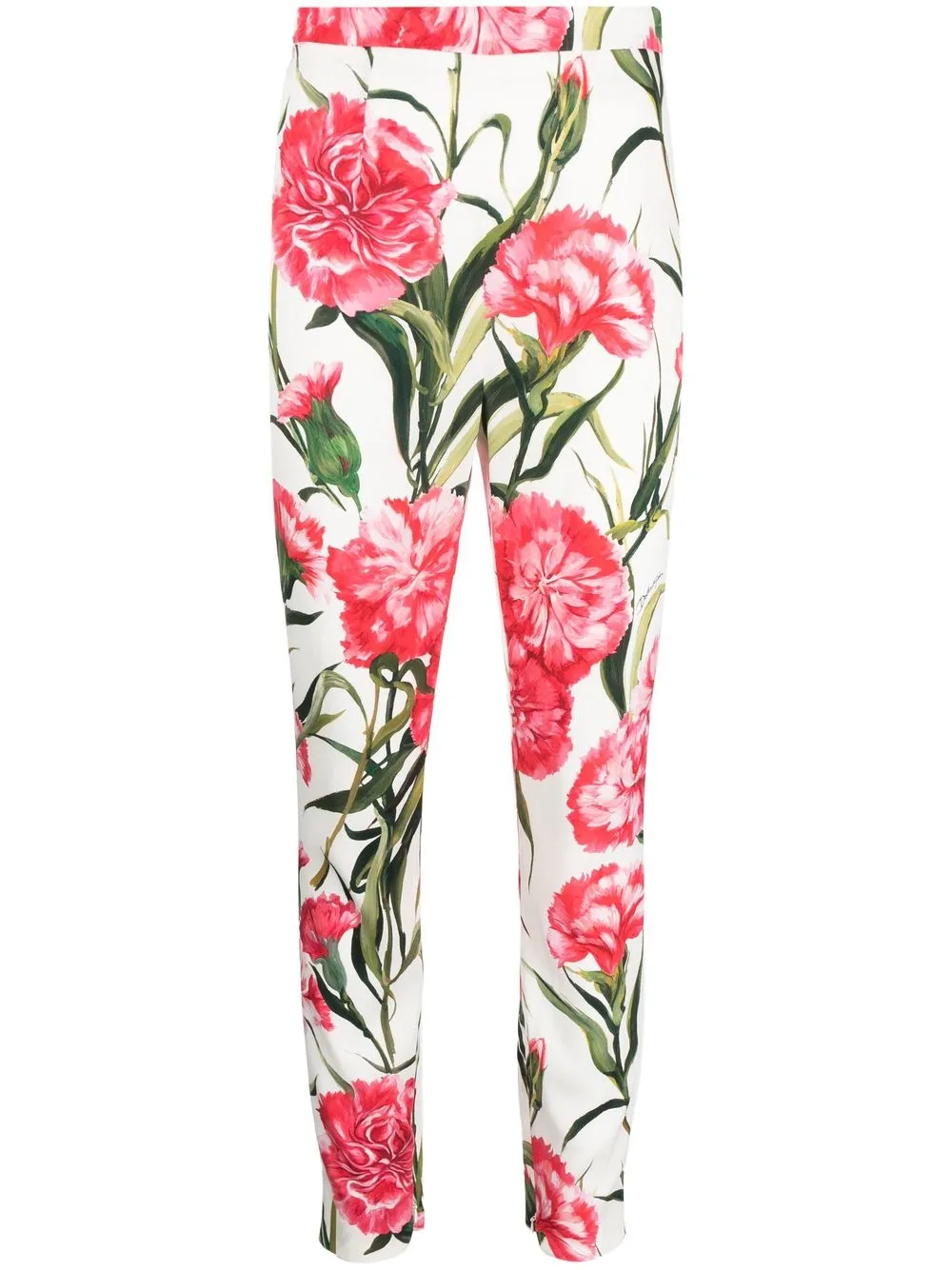 

Dolce & Gabbana floral-print high-waisted leggings - Pink