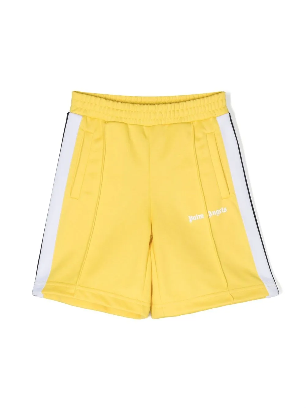 

Palm Angels Kids logo-print track shorts - Yellow