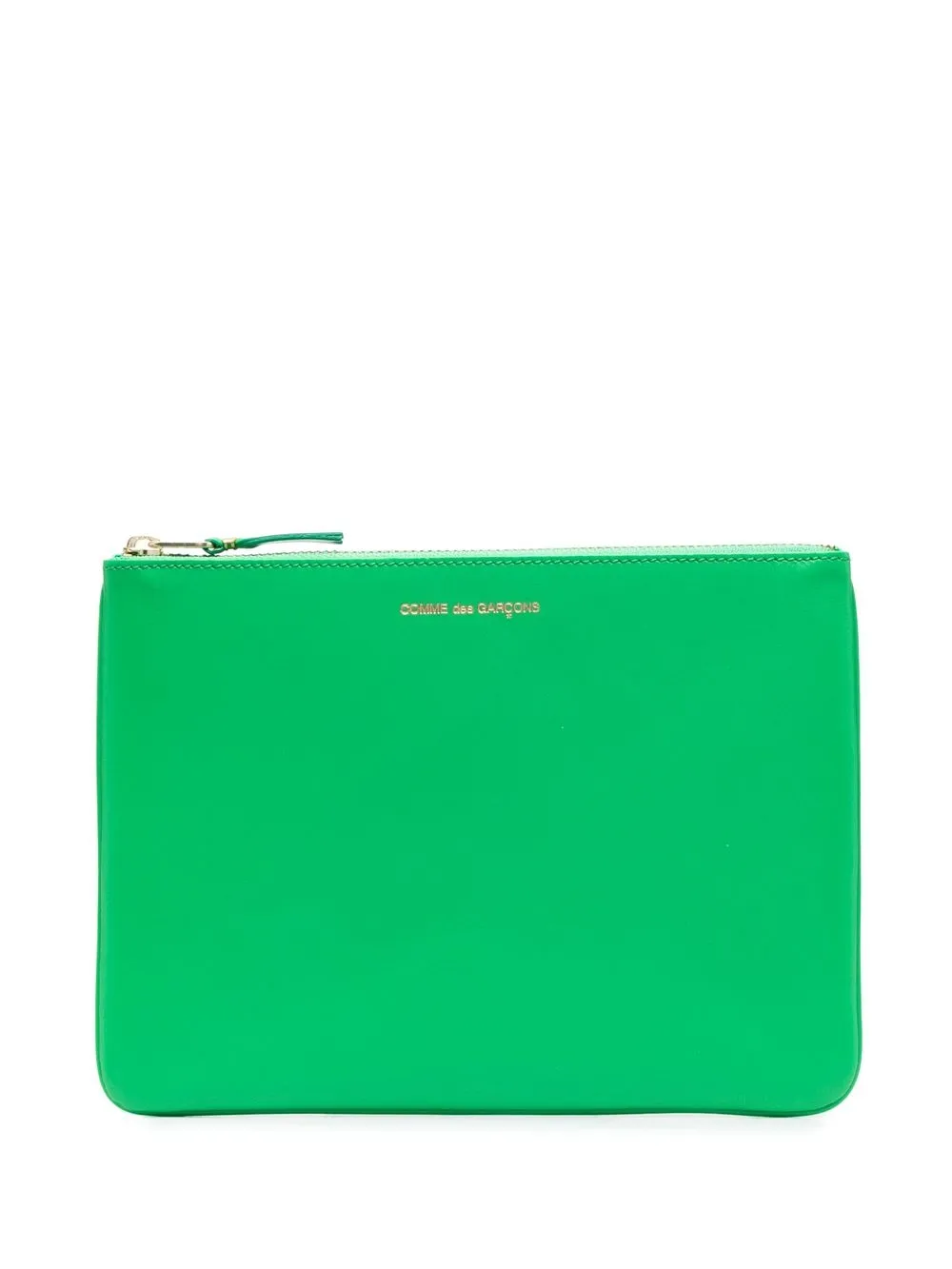 

Comme Des Garçons Wallet zip-up leather wallet - Green