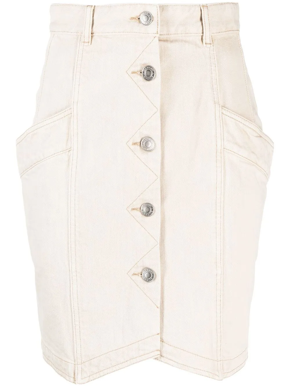 

Isabel Marant Étoile buttoned-up high-waisted skirt - Neutrals