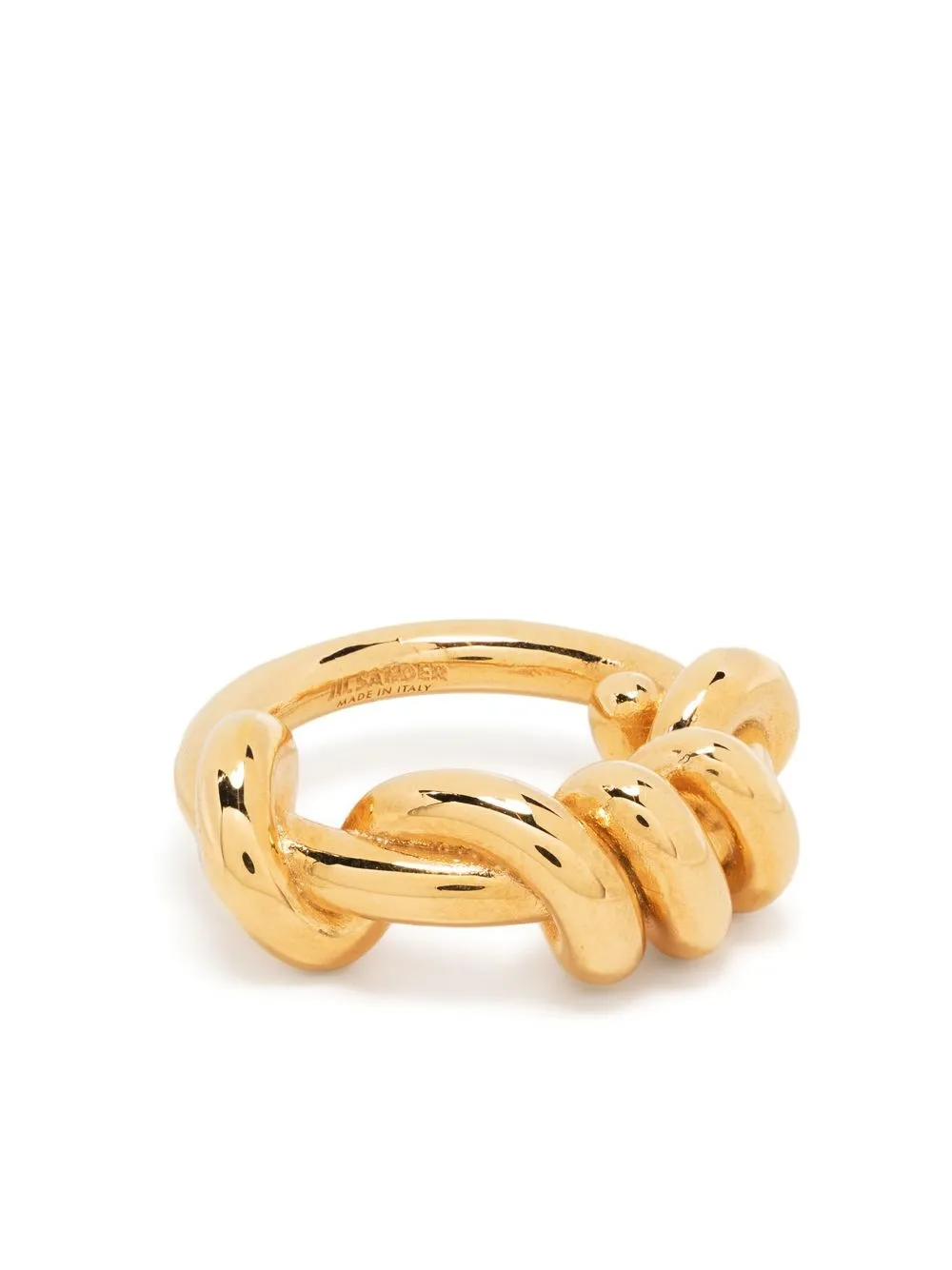 

Jil Sander anillo con detalle de nudo - Dorado