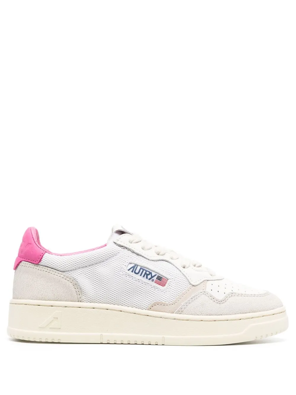 

Autry perforated low-top sneakers - Pink