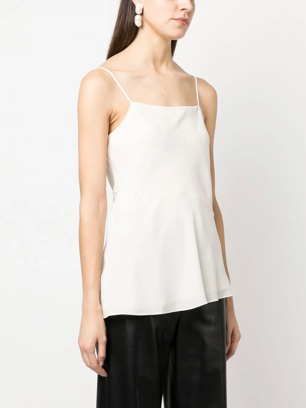 Theory Draped Slip Cami In White ModeSens