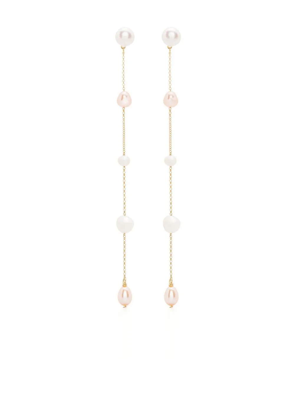 

Forte Forte pearl-detail drop earrings - Gold