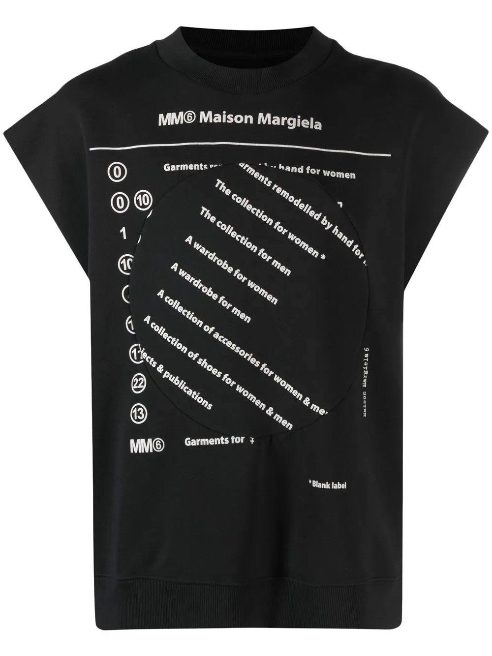 

MM6 Maison Margiela slogan graphic-print cotton T-shirt - Black