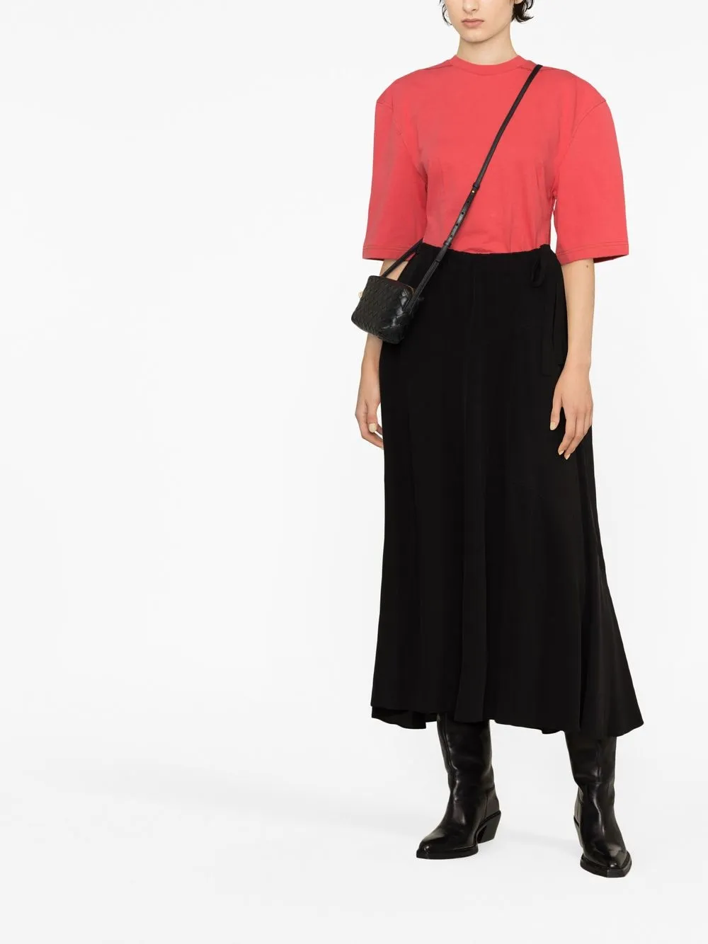 MARANT ÉTOILE flared mid-length skirt - Zwart