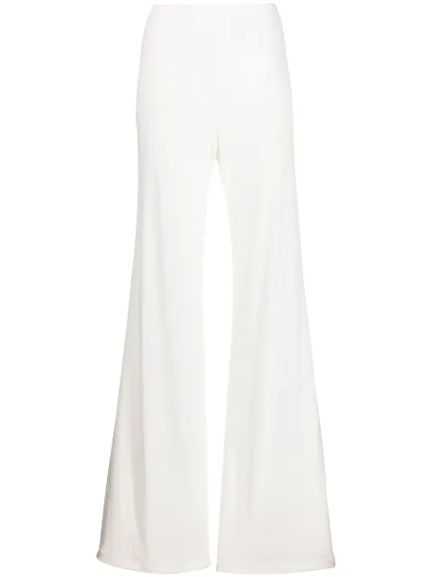 Alberta Ferretti high-waisted flared trousers