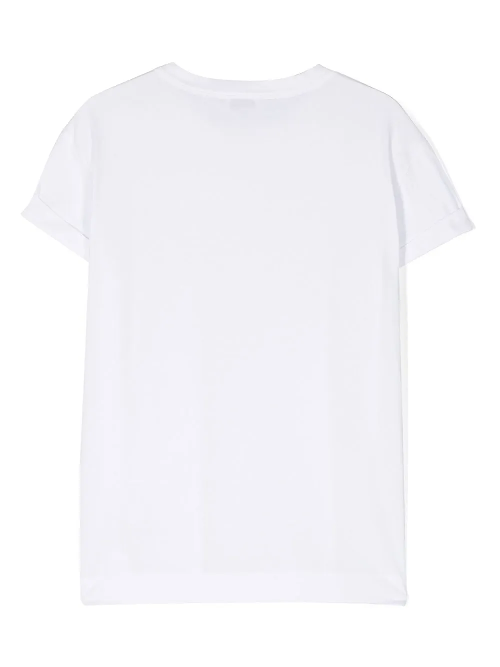 Brunello Cucinelli Kids T-shirt met ronde hals - Wit